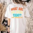 PE Teacher Life What Are We Doing Today Men Women Women's Comfort Colors T-Shirt Back Print Ivory PE Teacher Life What Are We Doing Today Men Women Women's Comfort Colors T-Shirt Back Print Ivory