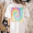 PE Teacher Phys Ed Tie Dye Physical Education Appreciation Women's Comfort Colors T-Shirt Back Print Ivory
