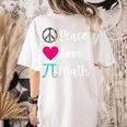 Peace Love Math Maths Teacher Pi Symbol Men Women Women's Comfort Colors T-Shirt Back Print Ivory Peace Love Math Maths Teacher Pi Symbol Men Women Women's Comfort Colors T-Shirt Back Print Ivory