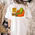 Pickle Reading Books Bookworm Teacher Librarian Kids Retro Women's Comfort Colors T-Shirt Back Print Ivory Pickle Reading Books Bookworm Teacher Librarian Kids Retro Women's Comfort Colors T-Shirt Back Print Ivory