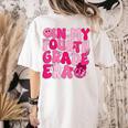 Pink Fourth Grade Era 4th Back To School Grade Teacher Women's Comfort Colors T-Shirt Back Print Ivory