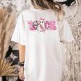 Pink Ghost Teach Halloween Teacher In Spooky Season Women's Comfort Colors T-Shirt Back Print Ivory Pink Ghost Teach Halloween Teacher In Spooky Season Women's Comfort Colors T-Shirt Back Print Ivory