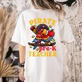 Pirate Pre-K Teacher Preschool Halloween Women's Comfort Colors T-Shirt Back Print Ivory Pirate Pre-K Teacher Preschool Halloween Women's Comfort Colors T-Shirt Back Print Ivory