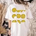 Pizza Salami Cheese Quick Math Fractions Math Teachers For Men Women Girls Kids Women's Comfort Colors T-Shirt Back Print Ivory