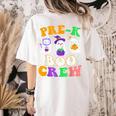 Pre-K Boo Crew Cute Ghost Halloween Costume Teacher Student For Men Women Kids Women's Comfort Colors T-Shirt Back Print Ivory