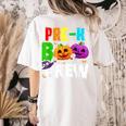 Pre K Boo Crew Halloween Costume Teachers Kids Women's Comfort Colors T-Shirt Back Print Ivory Pre K Boo Crew Halloween Costume Teachers Kids Women's Comfort Colors T-Shirt Back Print Ivory