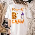 Pre K Boo Crew Teacher Student Halloween Pre Kindergarten Women's Comfort Colors T-Shirt Back Print Ivory Pre K Boo Crew Teacher Student Halloween Pre Kindergarten Women's Comfort Colors T-Shirt Back Print Ivory