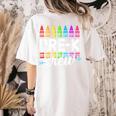 Pre-K Crew Teacher Team Squad Hello Back School Graduation Women's Comfort Colors T-Shirt Back Print Ivory