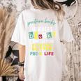 Pre-K Life Preschool Teacher Tees Men Women T-Shirt Women's Comfort Colors T-Shirt Back Print Ivory