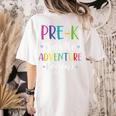Pre-K Teacher Adventure Begins First Day Preschool Teachers Women's Comfort Colors T-Shirt Back Print Ivory Pre-K Teacher Adventure Begins First Day Preschool Teachers Women's Comfort Colors T-Shirt Back Print Ivory