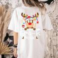 Pre-k Teacher Squad Reindeer Teacher Christmas Women's Comfort Colors T-Shirt Back Print Ivory Pre-k Teacher Squad Reindeer Teacher Christmas Women's Comfort Colors T-Shirt Back Print Ivory