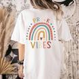 Pre K Vibes Back To School Student Teacher Women's Comfort Colors T-Shirt Back Print Ivory Pre K Vibes Back To School Student Teacher Women's Comfort Colors T-Shirt Back Print Ivory