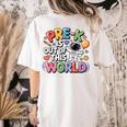 Pre-K Is Out Of This World Space Planets Teacher Women's Comfort Colors T-Shirt Back Print Ivory Pre-K Is Out Of This World Space Planets Teacher Women's Comfort Colors T-Shirt Back Print Ivory