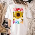 Pre School Teacher Pre-K Teacher Women's Comfort Colors T-Shirt Back Print Ivory
