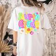 Preppy Fourth Grade Back To School 4th Grade Teacher Girls Women's Comfort Colors T-Shirt Back Print Ivory