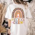 Preschool Crew Cute Leopard Rainbow Back To School Teachers Women's Comfort Colors T-Shirt Back Print Ivory Preschool Crew Cute Leopard Rainbow Back To School Teachers Women's Comfort Colors T-Shirt Back Print Ivory
