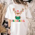 Preschool Crew Xmas Reindeer Teacher Student Christmas Women's Comfort Colors T-Shirt Back Print Ivory Preschool Crew Xmas Reindeer Teacher Student Christmas Women's Comfort Colors T-Shirt Back Print Ivory
