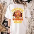 Preschool Gobble Squad Cute Turkey Thanksgiving Teacher Women's Comfort Colors T-Shirt Back Print Ivory Preschool Gobble Squad Cute Turkey Thanksgiving Teacher Women's Comfort Colors T-Shirt Back Print Ivory