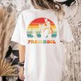 Preschool Panda Back To School Teacher Student Women's Comfort Colors T-Shirt Back Print Ivory Preschool Panda Back To School Teacher Student Women's Comfort Colors T-Shirt Back Print Ivory