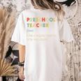 Preschool Teacher Kindergarten Teacher Definition Women's Comfort Colors T-Shirt Back Print Ivory Preschool Teacher Kindergarten Teacher Definition Women's Comfort Colors T-Shirt Back Print Ivory