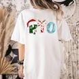 PTO Santa Hat Reindeer Parent Teacher Organization Christmas Women's Comfort Colors T-Shirt Back Print Ivory PTO Santa Hat Reindeer Parent Teacher Organization Christmas Women's Comfort Colors T-Shirt Back Print Ivory