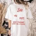 Punctuation Saves Lives I English Grammar Teacher Women's Comfort Colors T-Shirt Back Print Ivory