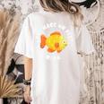 Que Hace Un Pez Nada Spanish Teacher Bilingual Teacher Dual Women's Comfort Colors T-Shirt Back Print Ivory Que Hace Un Pez Nada Spanish Teacher Bilingual Teacher Dual Women's Comfort Colors T-Shirt Back Print Ivory