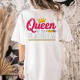 Queen Of The Classroom Teacher Women's Comfort Colors T-Shirt Back Print Ivory Queen Of The Classroom Teacher Women's Comfort Colors T-Shirt Back Print Ivory
