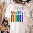 Rainbow Roygbiv Kids Artist Costume Art Teacher Women's Comfort Colors T-Shirt Back Print Ivory Rainbow Roygbiv Kids Artist Costume Art Teacher Women's Comfort Colors T-Shirt Back Print Ivory
