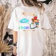 If You Can Read This Thank A Teacher Women's Comfort Colors T-Shirt Back Print Ivory