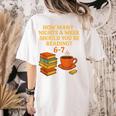Reading 67 Meme English Teacher 6 7 Book Lover Humor Women's Comfort Colors T-Shirt Back Print Ivory Reading 67 Meme English Teacher 6 7 Book Lover Humor Women's Comfort Colors T-Shirt Back Print Ivory
