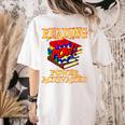 Reading Super Power Activated Superhero Teacher Or Student Men Women Girls Kids Women's Comfort Colors T-Shirt Back Print Ivory