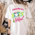 Ready To Rock School Shirt Students And Teachers Women's Comfort Colors T-Shirt Back Print Ivory
