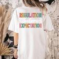 Regulation Before Expectation Cute ABA SPED Teacher Therapy Women's Comfort Colors T-Shirt Back Print Ivory