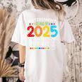 Retirement Class Of 2025 Teacher Countdown Loading Teacher Women's Comfort Colors T-Shirt Back Print Ivory