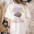 Retro BIOLOGY TEACHERS LOVE BRAINS This Is My Scary STEM Women's Comfort Colors T-Shirt Back Print Ivory Retro BIOLOGY TEACHERS LOVE BRAINS This Is My Scary STEM Women's Comfort Colors T-Shirt Back Print Ivory