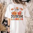 Retro Fall In Love With Learning Autumn Pumpkin Teacher Women's Comfort Colors T-Shirt Back Print Ivory Retro Fall In Love With Learning Autumn Pumpkin Teacher Women's Comfort Colors T-Shirt Back Print Ivory