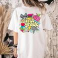 Retro First Grade Teacher Disco Ball Coquette Back To School Women's Comfort Colors T-Shirt Back Print Ivory