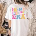 Retro Groovy Retirement Era Retired Teacher Women's Comfort Colors T-Shirt Back Print Ivory Retro Groovy Retirement Era Retired Teacher Women's Comfort Colors T-Shirt Back Print Ivory