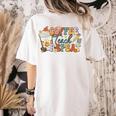 Retro Grovvy Coffee Teach Repeat Teacher Women's Comfort Colors T-Shirt Back Print Ivory Retro Grovvy Coffee Teach Repeat Teacher Women's Comfort Colors T-Shirt Back Print Ivory