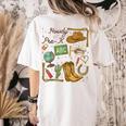 Retro Howdy Pre-K Back To School Western Teacher Women's Comfort Colors T-Shirt Back Print Ivory Retro Howdy Pre-K Back To School Western Teacher Women's Comfort Colors T-Shirt Back Print Ivory