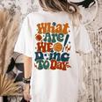 Retro PE Teacher What Are We Doing Today School Coach Women Women's Comfort Colors T-Shirt Back Print Ivory Retro PE Teacher What Are We Doing Today School Coach Women Women's Comfort Colors T-Shirt Back Print Ivory