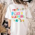 Retro Play Is Learning Kindergarten Teacher Team Women Women's Comfort Colors T-Shirt Back Print Ivory Retro Play Is Learning Kindergarten Teacher Team Women Women's Comfort Colors T-Shirt Back Print Ivory