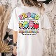 Retro Proud To Teach Multilingual Learners English Teacher Women's Comfort Colors T-Shirt Back Print Ivory Retro Proud To Teach Multilingual Learners English Teacher Women's Comfort Colors T-Shirt Back Print Ivory