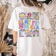 Retro In My PTO Mom Era Parent Organization Team Teacher Women's Comfort Colors T-Shirt Back Print Ivory