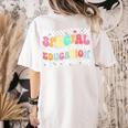 Retro Special Education Squad Groovy Dream Team SPED Teacher Women's Comfort Colors T-Shirt Back Print Ivory Retro Special Education Squad Groovy Dream Team SPED Teacher Women's Comfort Colors T-Shirt Back Print Ivory