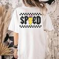 Retro SPED Teacher Pencil Lightning Bolt Back To School Women's Comfort Colors T-Shirt Back Print Ivory Retro SPED Teacher Pencil Lightning Bolt Back To School Women's Comfort Colors T-Shirt Back Print Ivory