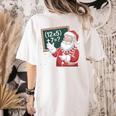 Santa Teacher 67 Math Christmas Xmas Holiday Number 67 Women's Comfort Colors T-Shirt Back Print Ivory Santa Teacher 67 Math Christmas Xmas Holiday Number 67 Women's Comfort Colors T-Shirt Back Print Ivory