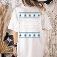 Santas Favorite Choir Teacher Christmas Women's Comfort Colors T-Shirt Back Print Ivory