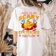 This Is My Scary Gym Teacher Costume Pumpkin Halloween Men Women Women's Comfort Colors T-Shirt Back Print Ivory This Is My Scary Gym Teacher Costume Pumpkin Halloween Men Women Women's Comfort Colors T-Shirt Back Print Ivory